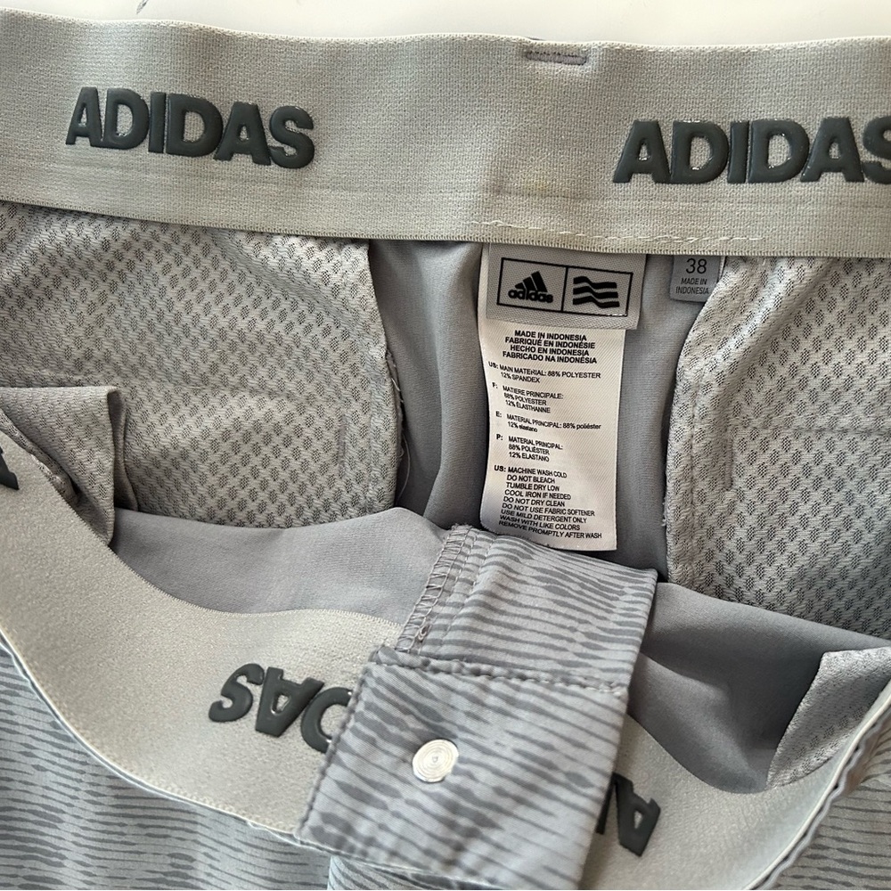 ADIDAS climalite mens size 38 stripped shorts - Picture 6 of 6